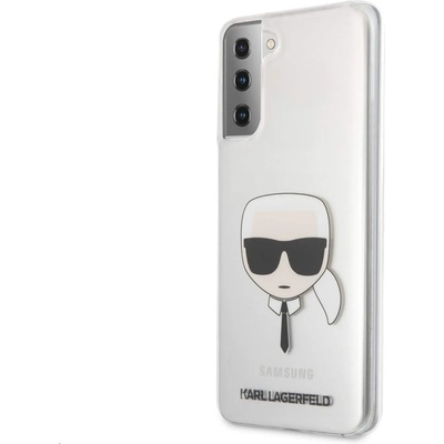 KARL LAGERFELD Head Cover - дизайнерски кейс с висока защита за Samsung Galaxy S21 (прозрачен)