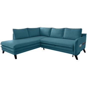 Miuform Тюркоазен ъглов разтегателен диван ляв ъгъл, Charming Charlie - Miuform (Charming Charlie HAEECL-2QR LIN12)