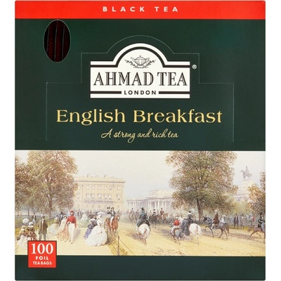 Ahmad Tea English Breakfast bez šňůrky 100 x 2 g