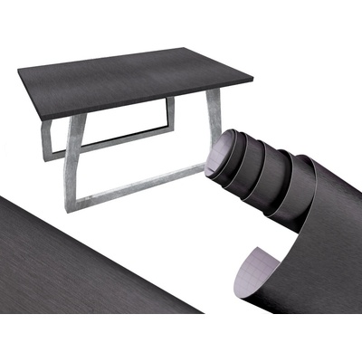 KIK KX10161 Fólia metalická kartáčovaná grafitová 1,52x30 m