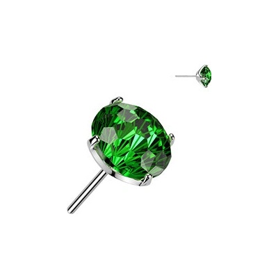Šperky4U Náhradní kamínek k PUSH IN piercingu TITAN TIT1687-P