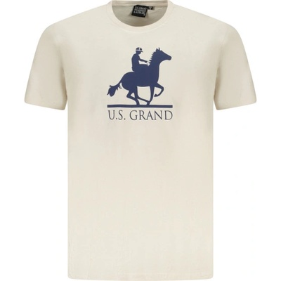 U. s. grand polo Мъжка тениска с къс ръкав us grand polo, Размер l, Цвят Бежов (au02646_be17sabb)