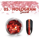 Allepaznokcie Hologram Secret 05 červené