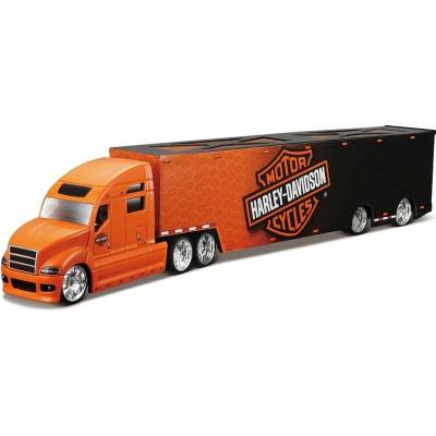 Harley Davidson Maisto Haulers čierno oranžový 1:64