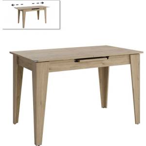 TopMebel Разтегателна маса Trendline TopMebel от меламин в цвят дъб 120/150x70x75cm