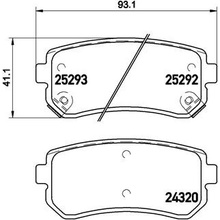 BREMBO Sada brzdových destiček, kotoučová brzda P 30 051