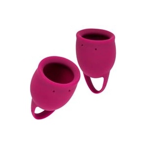 LOLA GAMES Комплект менструални чаши Natural Wellness Червена Пивоня, 2 бр (P26758)