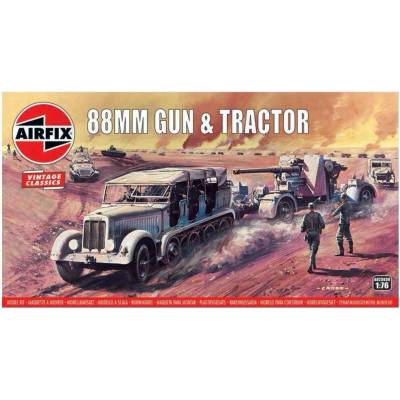 Airfix Sd.Kfz.7 a 88mm FlaK Classic Kit VINTAGE A:76