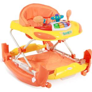 Lorelli Проходилка и люлка с евробаза Lorelli - W1224CE, оранжева (10120370001) Проходилка