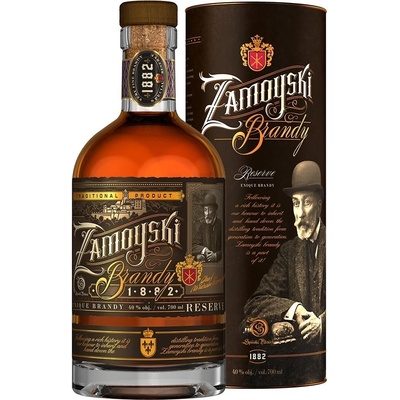 Zamoyski Brandy 40% 0,7 l (tuba)