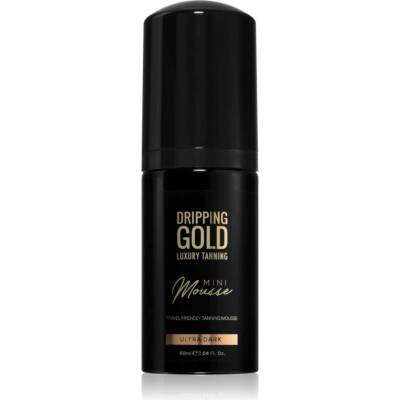 Dripping Gold Luxury Tanning Mini Mousse samoopalovací pěna na obličej a tělo odstín Ultra Dark 90