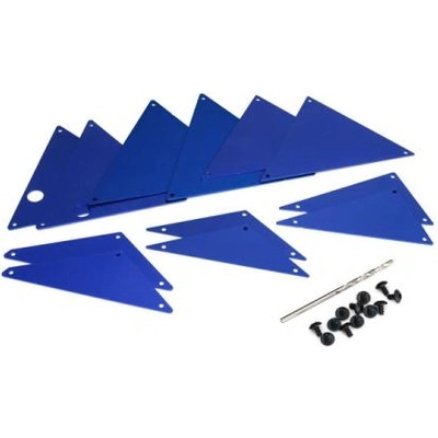 Traxxas алуминиеви вътрешни панели на шасито сини