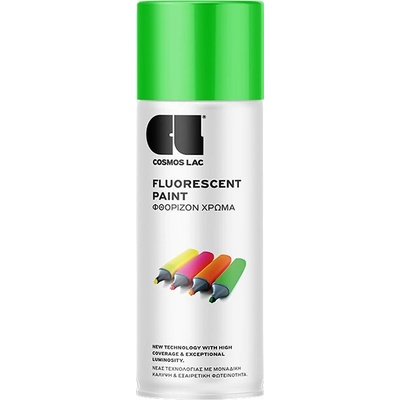 Cosmos Lac Fluorescenčná farba v spreji 0,4 l fluorescenčná zelená