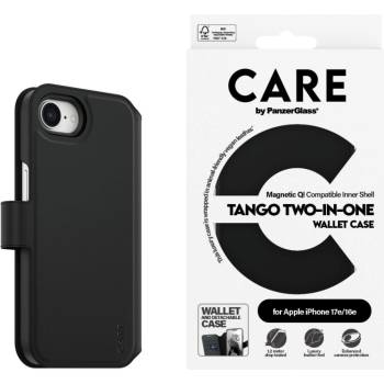 Panzer Калъф CARE by PanzerGlass за Apple iPhone 17E, iPhone 16E, Feature Case, Tango Two-in-One, Wallet, Черен