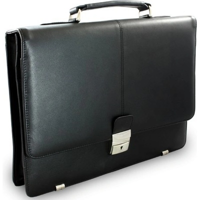 Kožená aktovka s jednou velkou vnitřní přihrádkou Černá – Zbozi.Blesk.cz