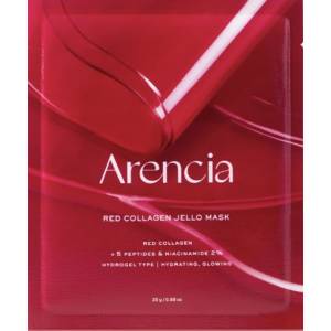 Arencia Red Collagen Jello Mask - Хидратираща и изсветляваща анти-ейдж маска 1бр/25г