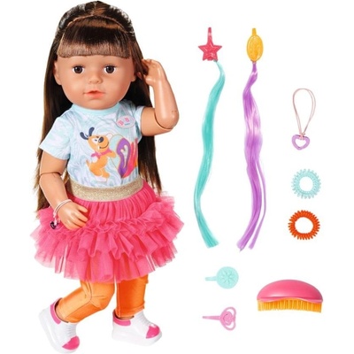 Zapf Creation BABY born Play & Style Starší sestřička brunetka 43 cm – Zboží Dáma