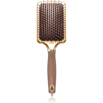 Olivia Garden Rectangular Paddle четка за по-лесно разресване на косата Gold&Brown
