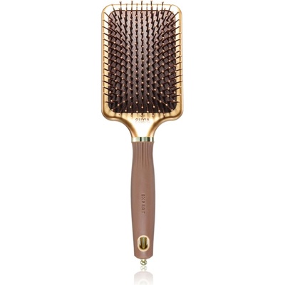Olivia Garden Rectangular Paddle четка за по-лесно разресване на косата Gold&Brown