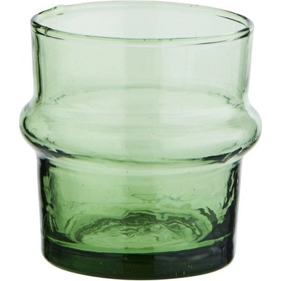 MADAM STOLTZ Sklenička z recyklovaného skla Beldi zelená 60 ml