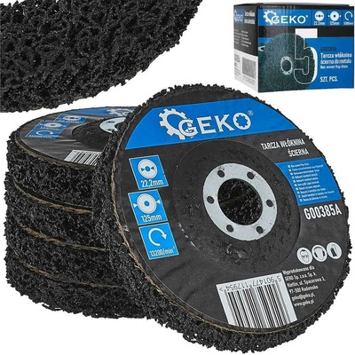 Brúsny kotúč na odstraňovanie farby z dreva a železa, čierny, 125 x 22 mm, GEKO
