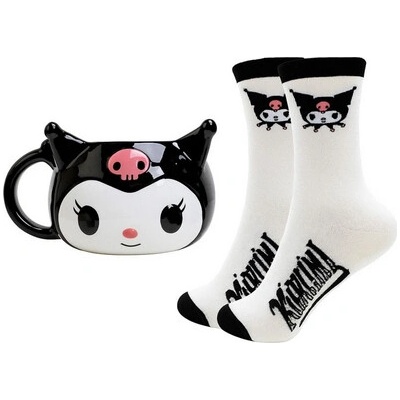 Dárkový set - Kuromi 3D hrnek + ponožky, BSSKR705260