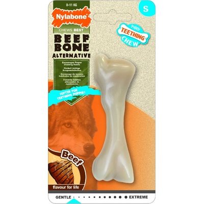 Hračka Nylabone Puppy Beef Bone S