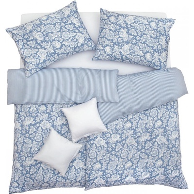 SCANquilt obliečky satén Design windsor modrá 140x200 70x90