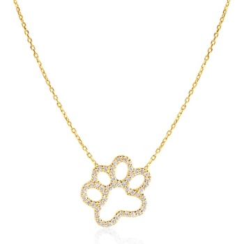 SAVICKI Колие с лапичка Savicki : злато, диаманти