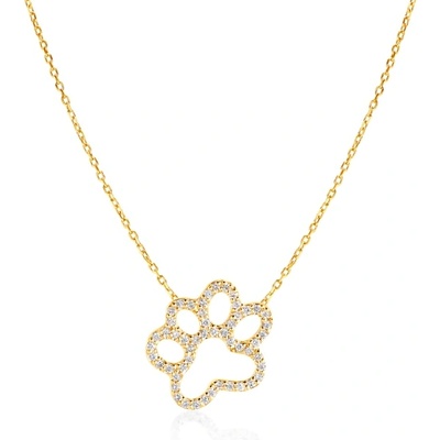 SAVICKI Колие с лапичка Savicki : злато, диаманти