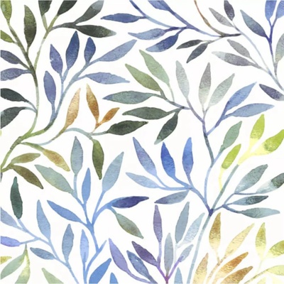 Paper design Ubrousky Willow leaves 20ks třívrstvé ubrousky 33x33cm
