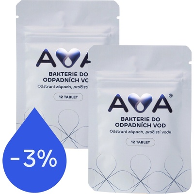 AVA Bakterie do septiku a ČOV tablety 6 měsíců Počet balení: 2 balení 2 x 12 tablet