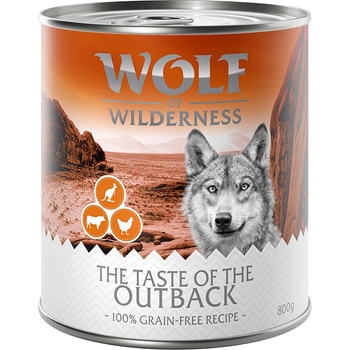 Wolf of Wilderness 24х800г The Taste Of. . . Wolf of Wilderness, консервирана храна за кучета -Outback