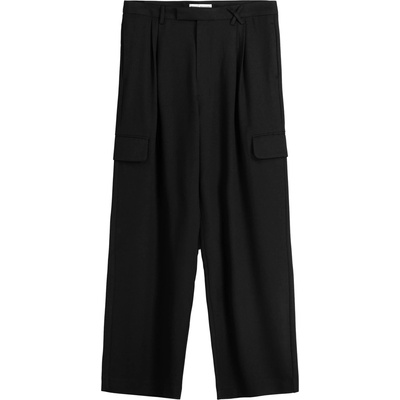 Bershka Карго панталон черно, размер 44
