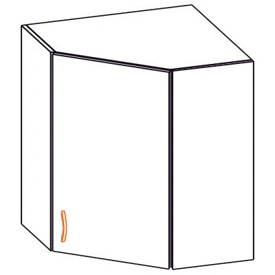 Bogdan Furniture Europe Горен ъглов шкаф Alina 60-E20, елша