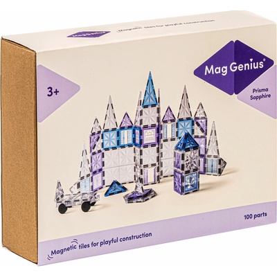 MagGenius Magnetické Stavebnice pre Deti: Zafírová Edícia 100 Dielov