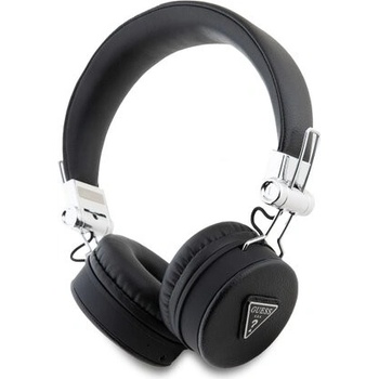 Guess PU Grained Triangle Logo ENC Bezdrátová Sluchátka Black
