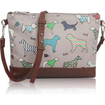 Kabelka Small crossbody Dog Mania šedá