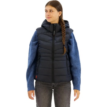 SUPERDRY Потник Superdry Fuji Quilt Padded vest - Black (Eclipse Navy)