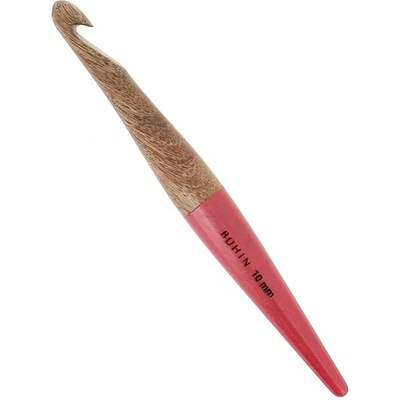 Háček na háčkování Bohin mangové dřevo různé velikosti Velikost: 10 mm magenta