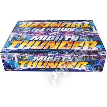 Zostavený ohňostroj Mighty Thunder 446 rán 20 25 mm