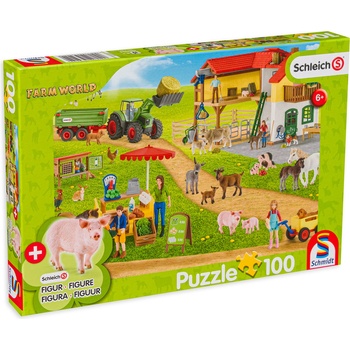 Schmidt Spiele Пъзел Schmidt от 100 части - Във фермата (56404)