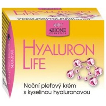 Drogerex Bione Cosmetics Hyaluron Life нощен крем с хиалуронова киселина 51 мл
