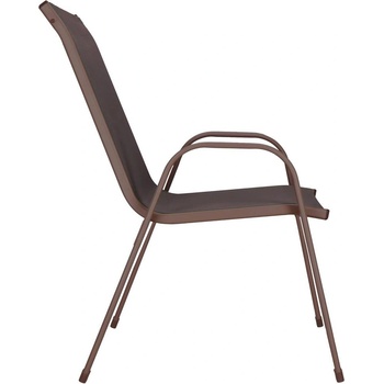 Set 2x Zahradní křeslo SPRINGOS MONZA GF0104 hnědé