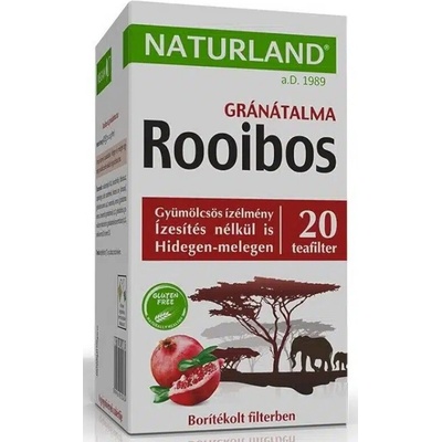 Naturland čaj Rooibos a granátové jablko 20 ks
