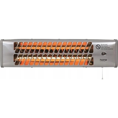 Home Nástenný elektrický krb s funkciou ohrievania 230 W 53,5 x 13 x 11 cm sivý