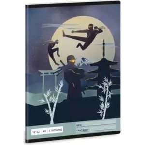 Ars Una Ninjas in the Dark: Тетрадка с линии - 3. клас, A5