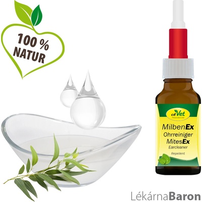 cdVet Čistič uší Milben Ex 20 ml – Zboží Mobilmania