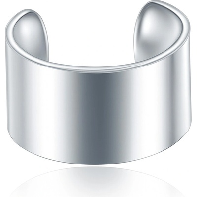 SARINES Jednoduchý široký ear cuff ve stříbrné barvě S1095