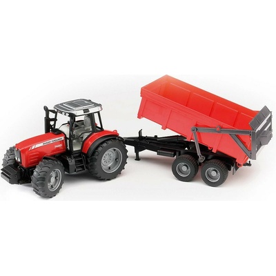 Bruder Massey Ferguson 7480 w. Tipping Trailer 1:16